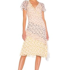 Joie Orita 100% Silk Dress Size 6